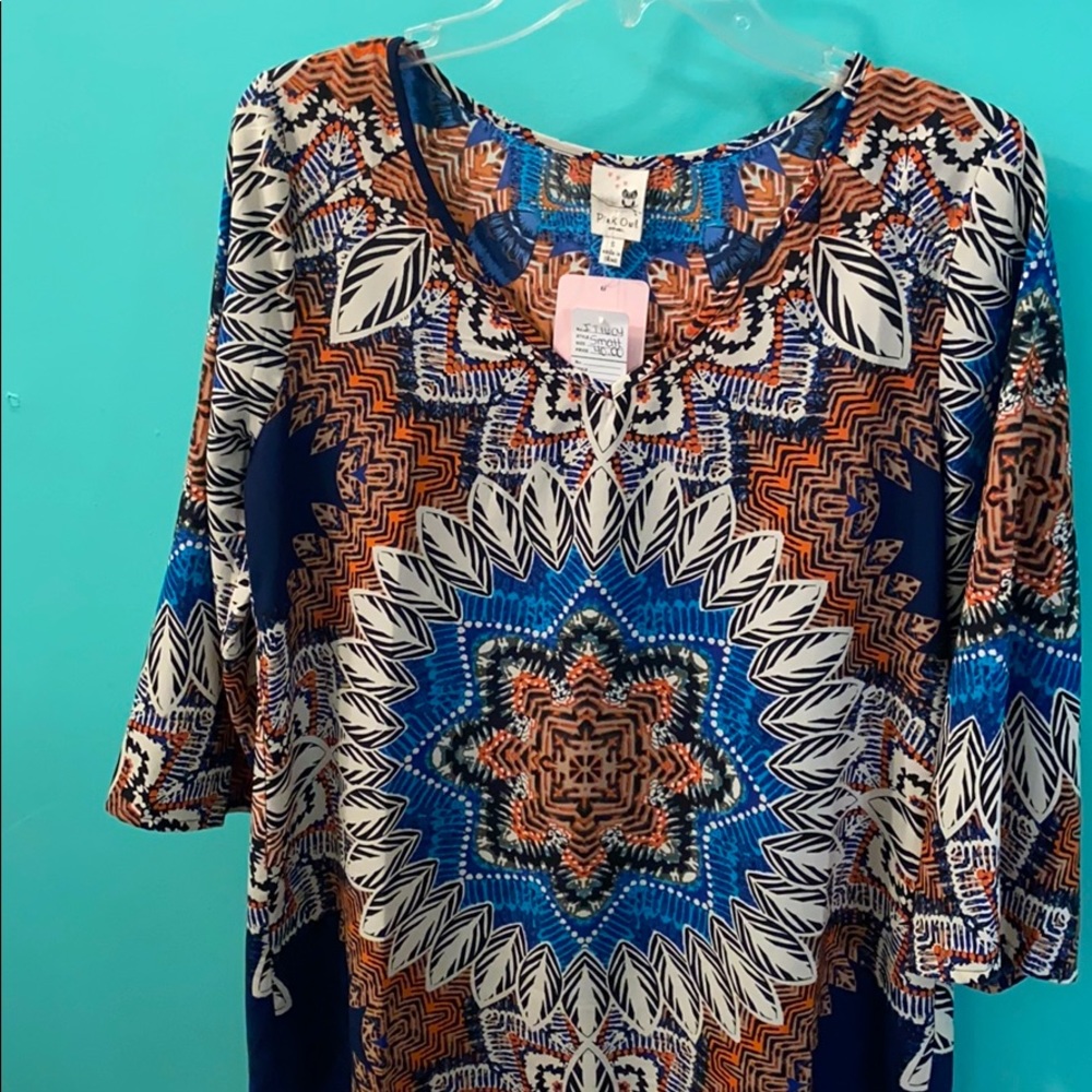 Pink Owl top size small